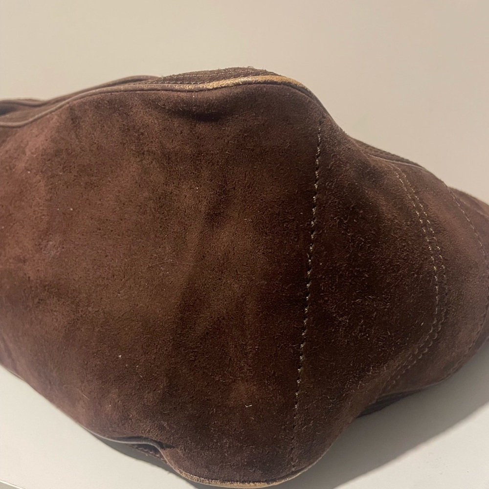 Celine Boogie Bag Brown Suede Leather Handbag - Picture 11 of 15
